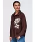 Dámská košile OMBRE OW-SH-E0073 BROWN
