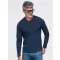 Pánské tričko OMBRE OM-LSBL-0143 NAVY BLUE