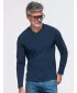 Pánské tričko OMBRE OM-LSBL-0143 NAVY BLUE