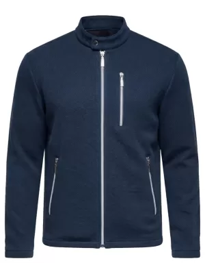 Pánská bunda OMBRE C587 DARK BLUE