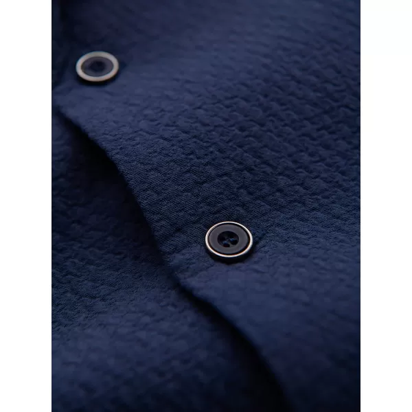  Pánská košile OMBRE OM-SHSS-0220 NAVY BLUE 
