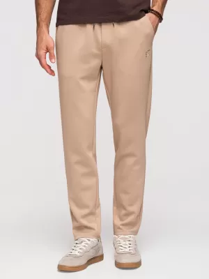Pánské tepláky OMBRE OM-PSBC-0221 BEIGE