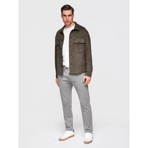  Pánské tepláky OMBRE OM-PABS-0304 GREY 