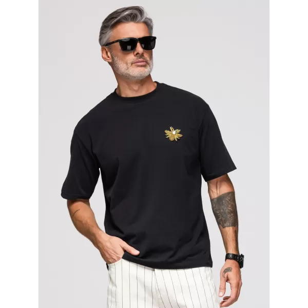  Pánské triko OMBRE OM-TSCT-0275 BLACK 