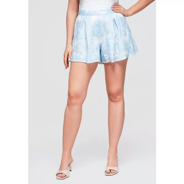  Dámské kraťasy OMBRE OW-ST-E0015 LIGHT BLUE 