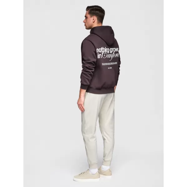  Pánské tepláky OMBRE OM-PABS-0305 CREAM 