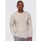 Pánské tričko OMBRE OM-LSBL-0142 BEIGE