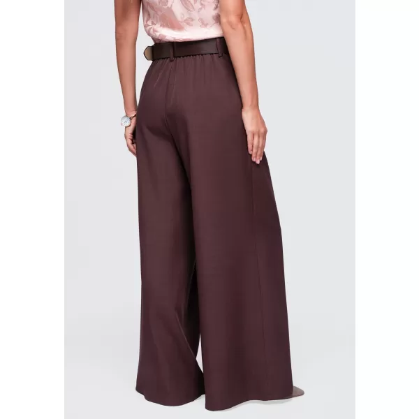  Dámské kalhoty OMBRE OW-PA-E0019 BROWN 