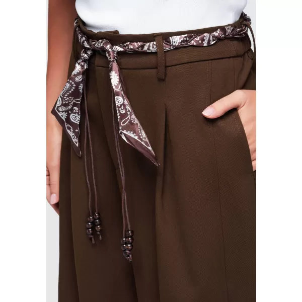  Dámské kalhoty OMBRE OW-PA-E0020 BROWN 