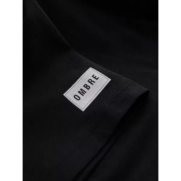  Pánské triko OMBRE OM-TSPT-0269 BLACK 