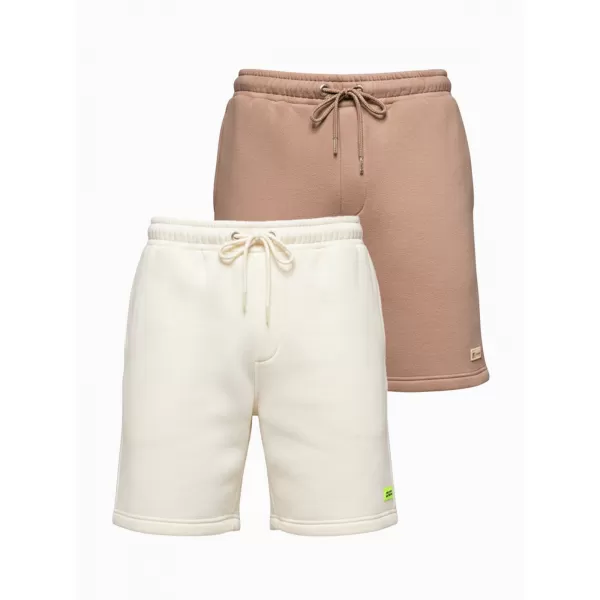  Pánský set kraťas OMBRE Z129 CREAM/LIGHT BROWN 