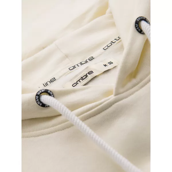  Pánská mikina OMBRE OM-SSBN-0270 CREAM 
