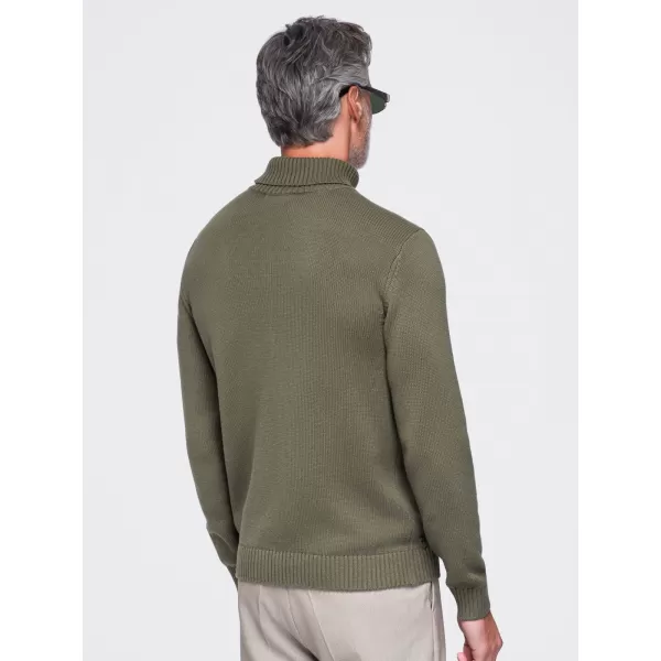  Pánský rolák OMBRE OM-SWTN-0192 OLIVE 