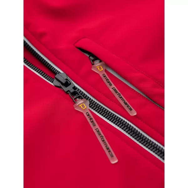  Pánská softshellová bunda OMBRE C581 RED 