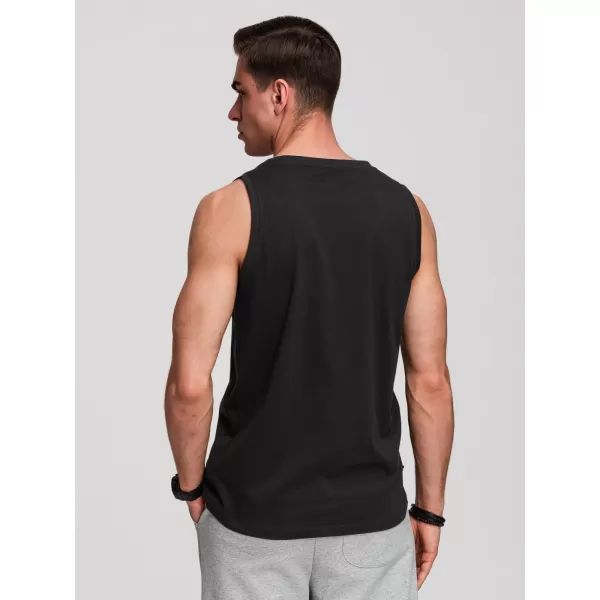  Pánské tílko OMBRE OM-TSBT-0272 BLACK 