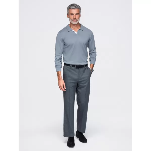  Pánská triko s límečkem OMBRE OM-POLS-0138 GREY 