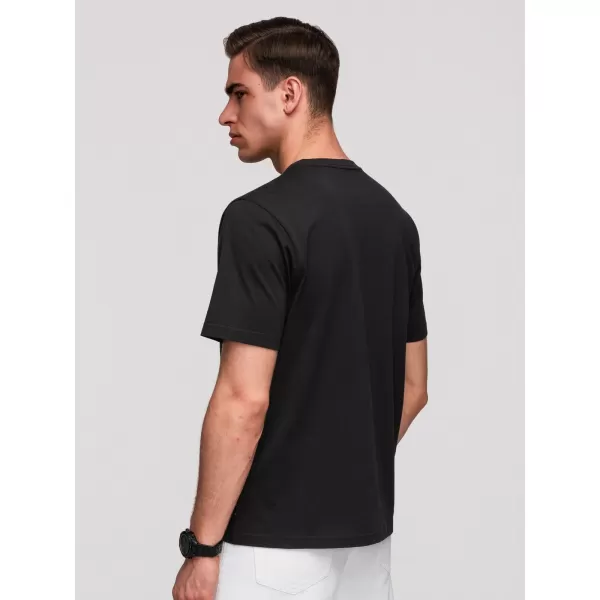  Pánské triko OMBRE OM-TSPT-0286 BLACK 
