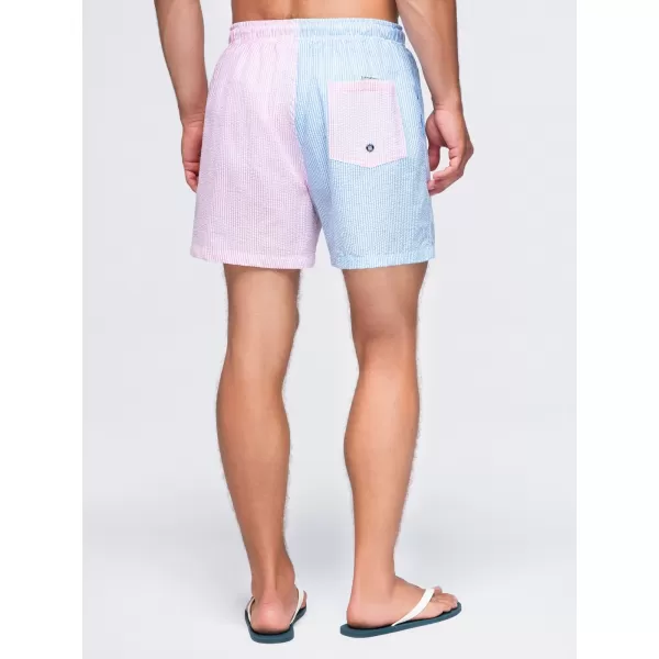  Pánské kraťasy OMBRE OM-SRSS-0215 BLUE AND PINK 