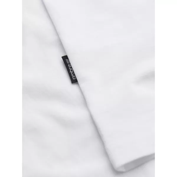  Pánské triko OMBRE OM-TSBS-0268 BLACK/WHITE/BLUE 