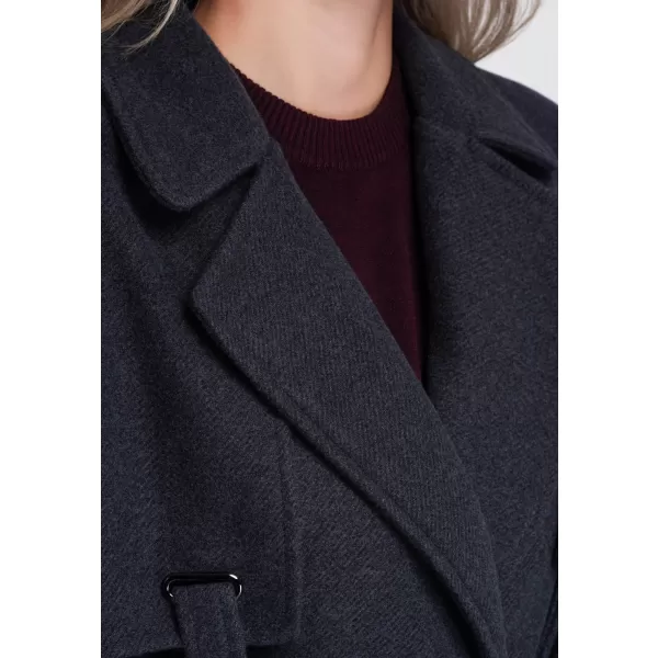  Dámský kabát OMBRE OW-CT-E0005 DARK GREY 