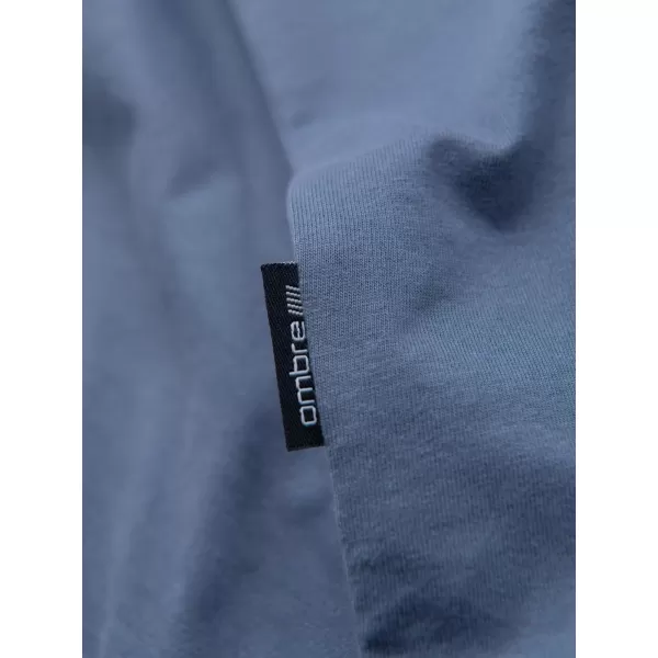  Pánské triko OMBRE OM-TSBS-0268 WHITE/GRAPHITE/BLUE DENIM 
