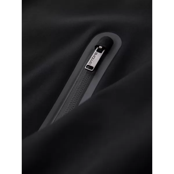  Pánská bunda s kapucí OMBRE OM-JANP-0233 BLACK 