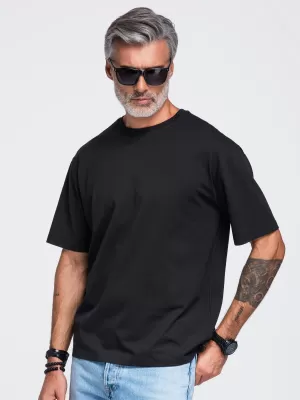 Pánské tričko OMBRE OM-TSPT-0283 BLACK