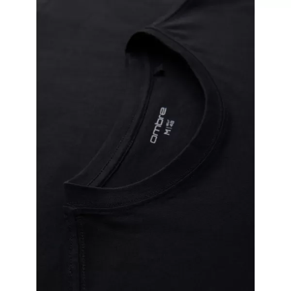  Pánské triko OMBRE OM-TSPT-0286 BLACK 
