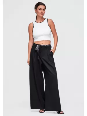 Dámské kalhoty OMBRE OW-PA-E0020 BLACK