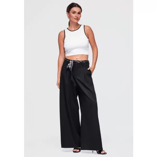  Dámské kalhoty OMBRE OW-PA-E0020 BLACK 