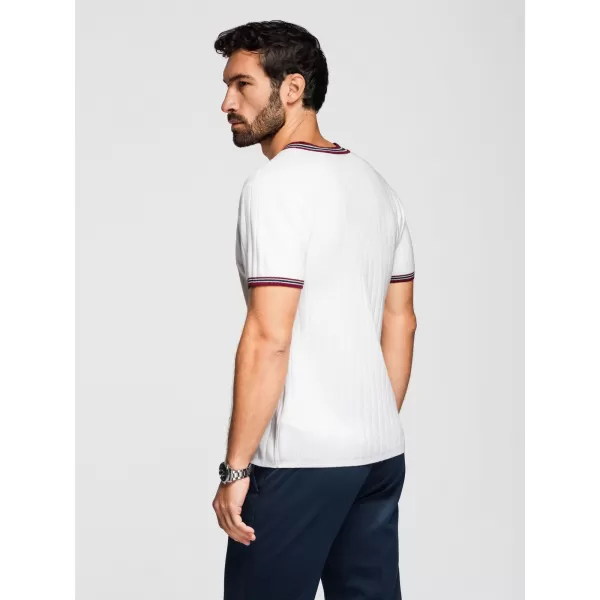  Pánské triko OMBRE OM-TSCT-0266 WHITE 