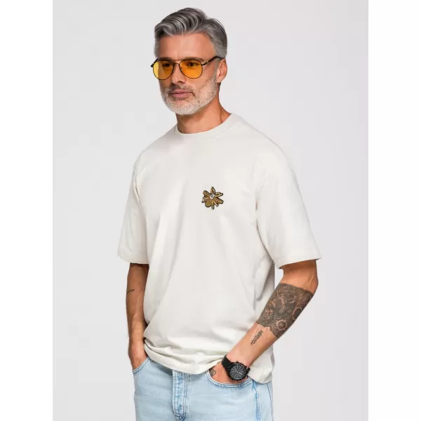  Pánské triko OMBRE OM-TSCT-0275 OFF-WHITE 
