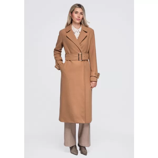  Dámský kabát OMBRE OW-CT-E0006 CAMEL 