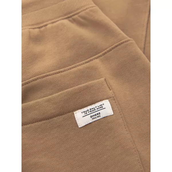  Pánské tepláky OMBRE OM-PABS-0305 BROWN 