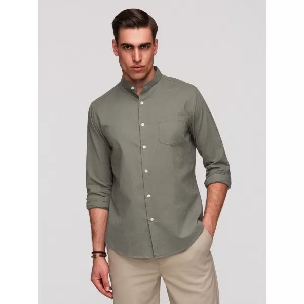  Pánská košile OMBRE K704 KHAKI 