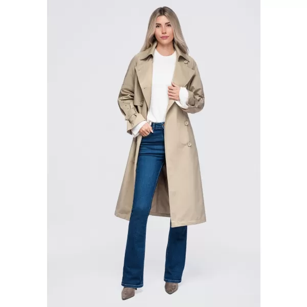  Dámský kabát OMBRE OW-CT-E0004 BEIGE 