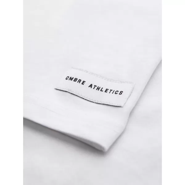 Pánské tričko OMBRE OM-TSPT-0297 WHITE 