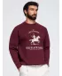 Pánská mikina OMBRE OM-SSNZ-0267 BURGUNDY