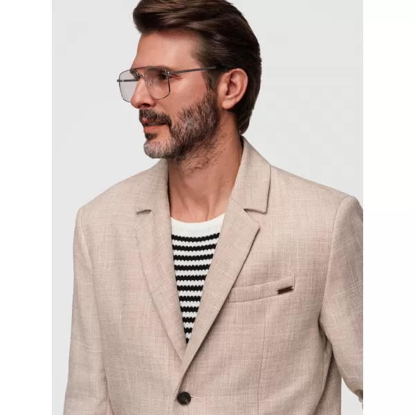  Pánské sako OMBRE M169 LIGHT BEIGE 