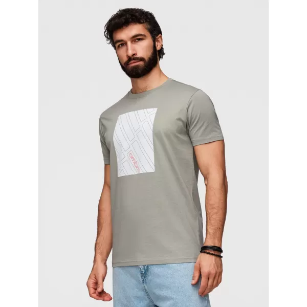  Pánské triko OMBRE OM-TSPT-0259 GREY 