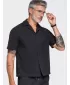 Pánská košile OMBRE OM-SHSS-0221 BLACK
