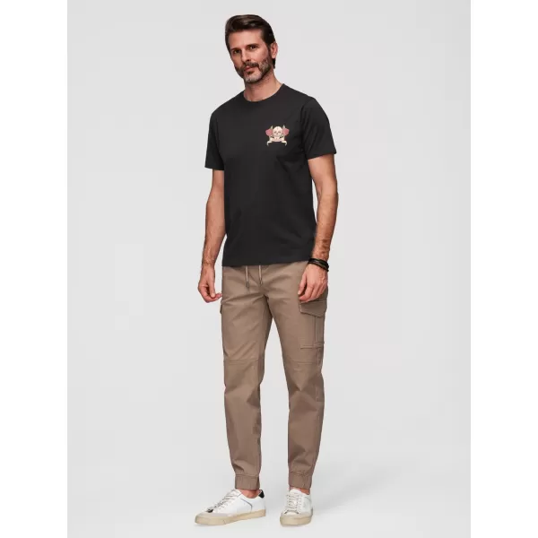  Pánské triko OMBRE OM-TSPT-0257 BLACK 