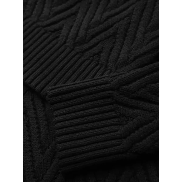  Pánský svetr OMBRE OM-SWSW-0190 BLACK 