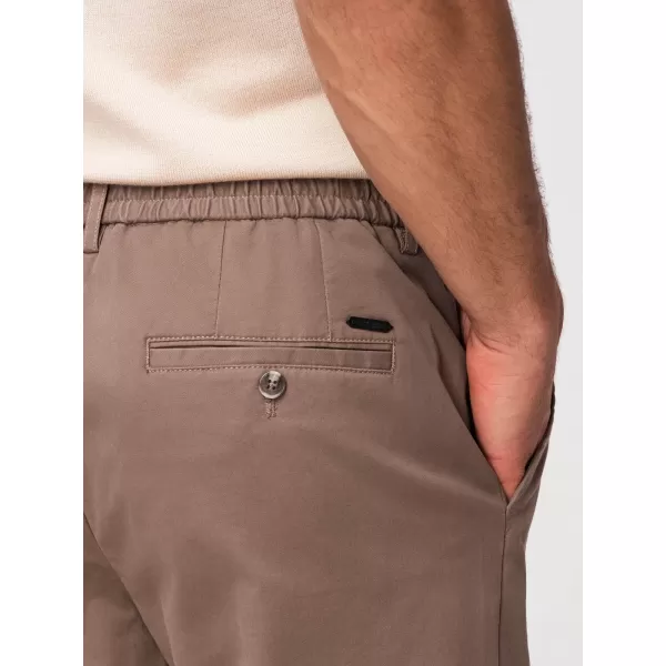  Pánské kalhoty OMBRE OM-PACP-0293 BROWN 