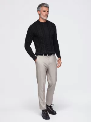 Pánský svetr OMBRE OM-SWSW-0191 BLACK