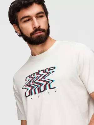 Pánské triko OMBRE OM-TSPT-0286 WHITE