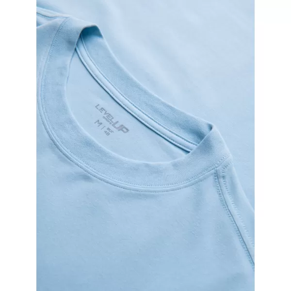  Pánské triko OMBRE OM-TSBC-0291 BLACK/LIGHT BLUE/OFF WHITE 