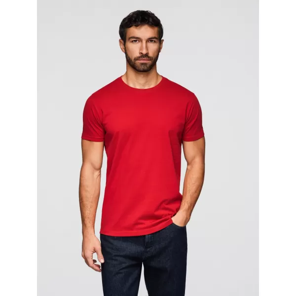  Pánské triko OMBRE OM-TSBS-0268 BLACK/WHITE/DARK RED 