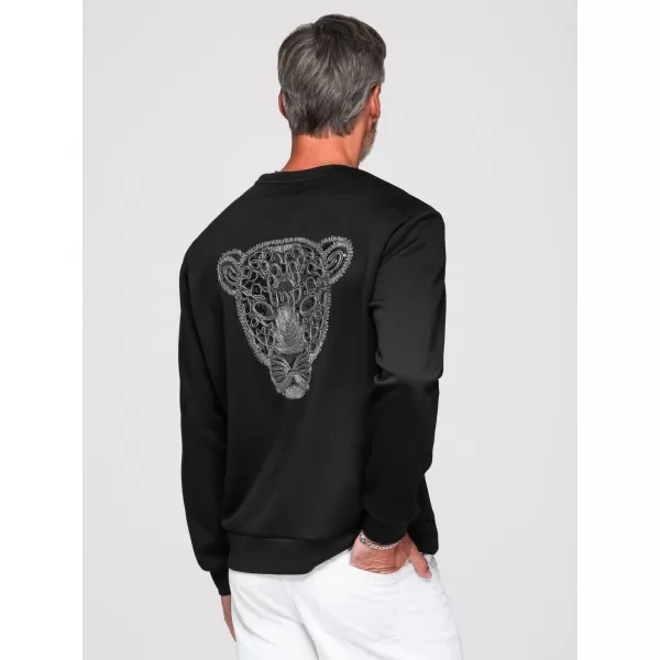  Pánská mikina OMBRE OM-SSNZ-0274 BLACK 