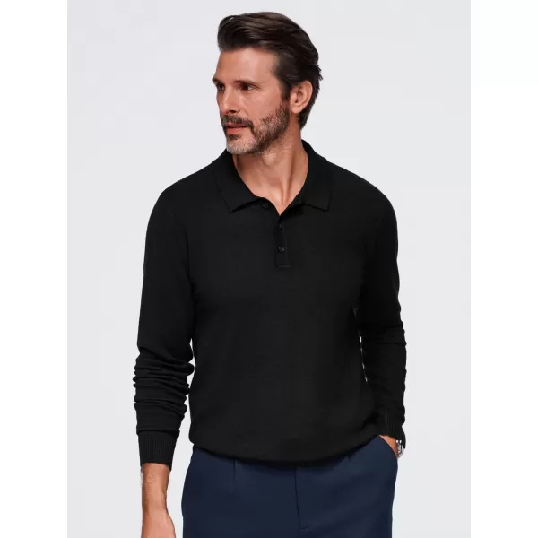  Pánská triko s límečkem OMBRE OM-POLS-0151 BLACK 